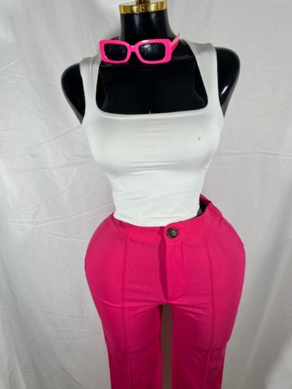 Shein Hot Pink Capri Dress Pants – Size M – NWOT